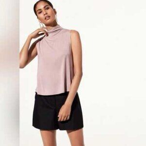 Aritzia Babaton Vince Mockneck Tee (S) in Black